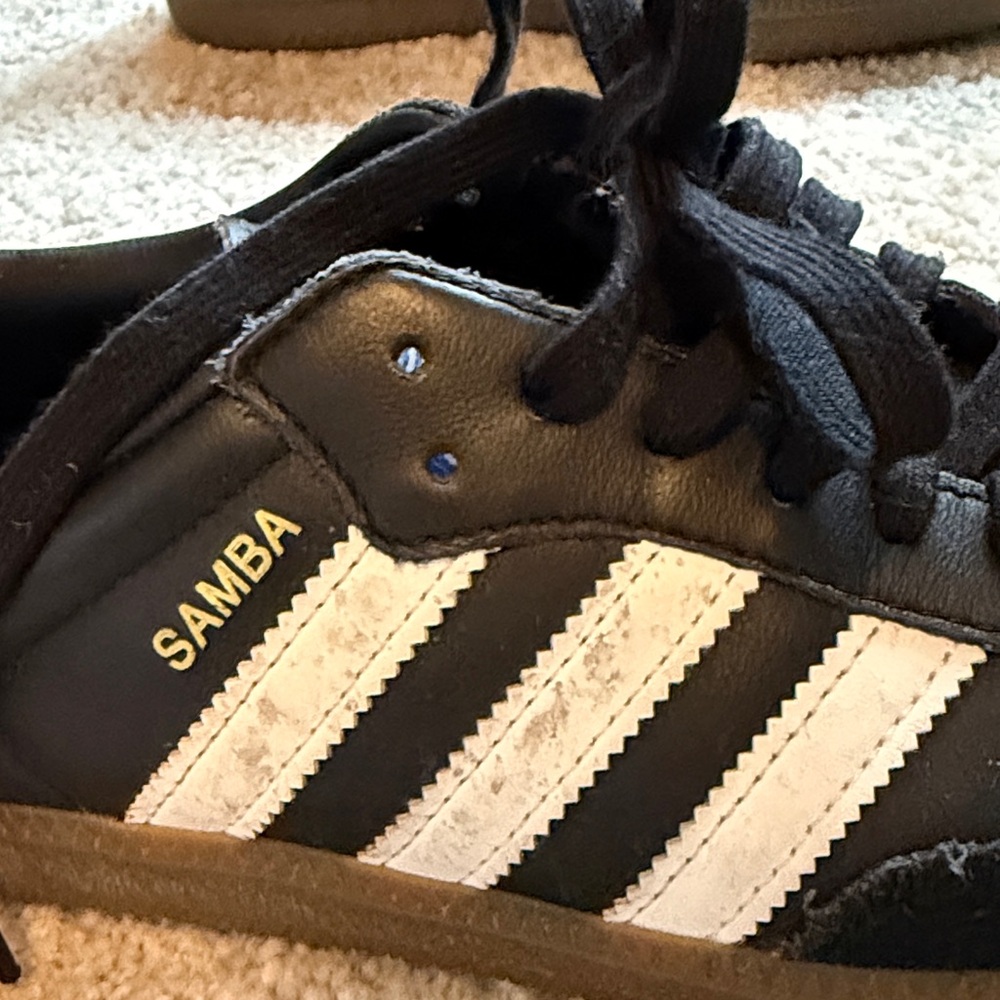 Adidas Samba Classic Black and White Shoes - Picture 2 of 6